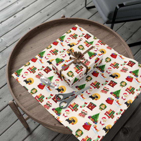 Santa's Good Boys Gift Wrap Paper
