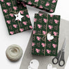 Green + Pink Gift Wrap Papers