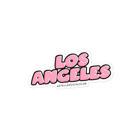 Pink "Los Angeles" sticker