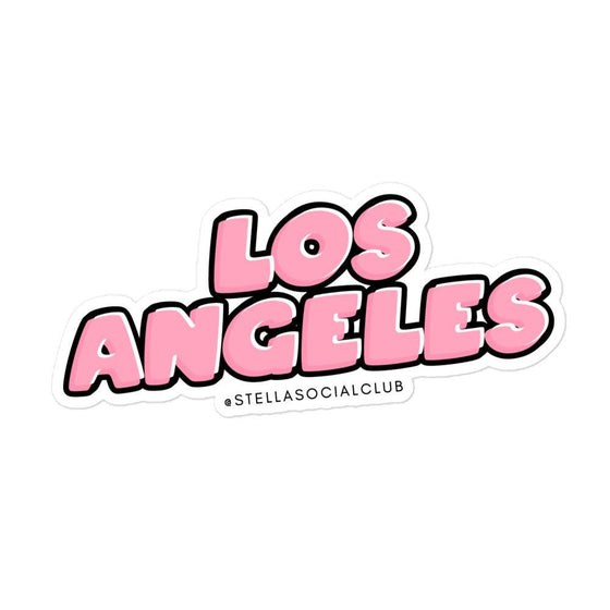Pink "Los Angeles" sticker