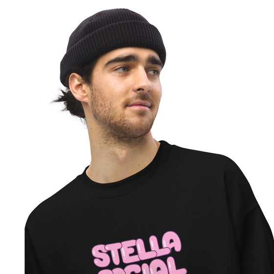 "Stella Social Club" Bubble Crewneck (dark)